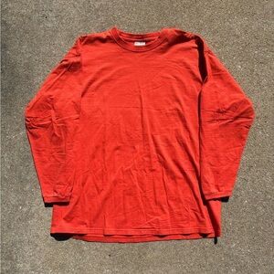 Pluma orange heavyweight cotton tee